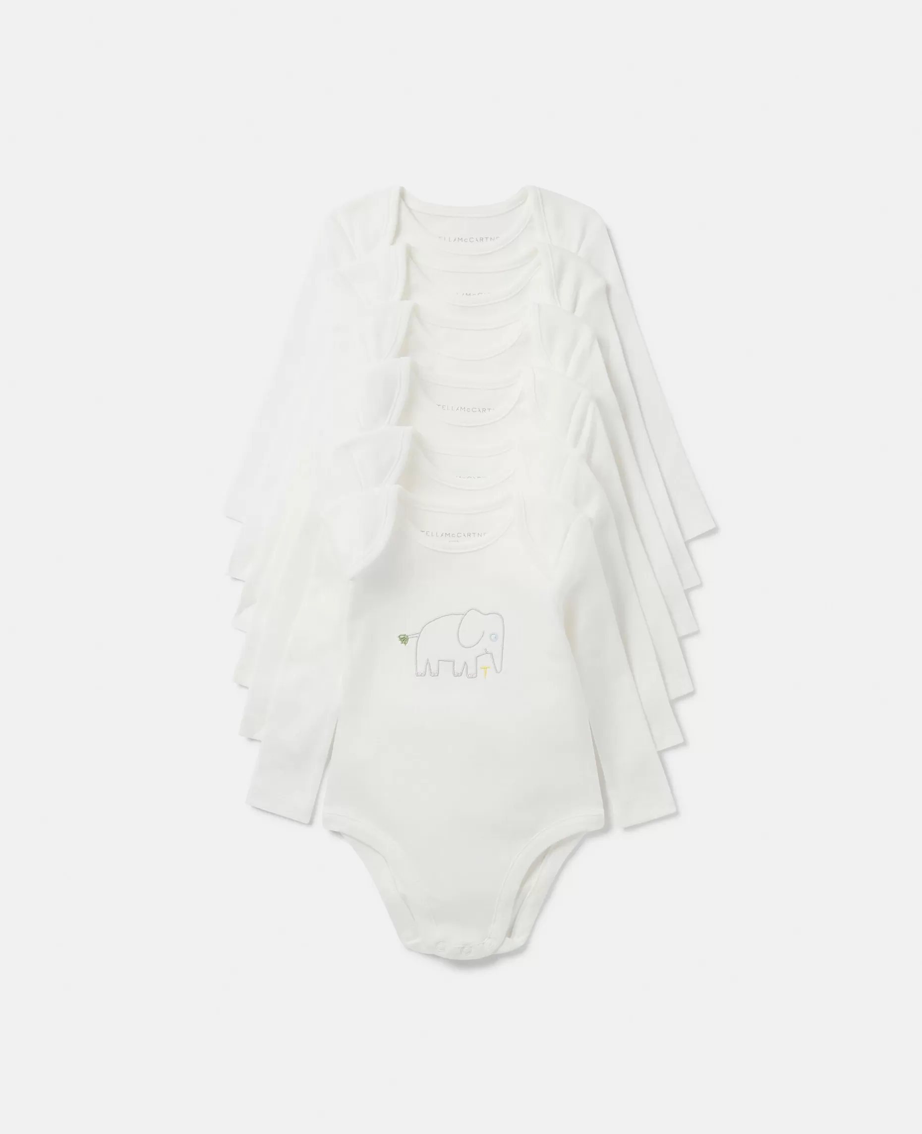 7 Pakke Bodysuits Til Ugens Dage Med Dyreprint^Stella McCartney Discount