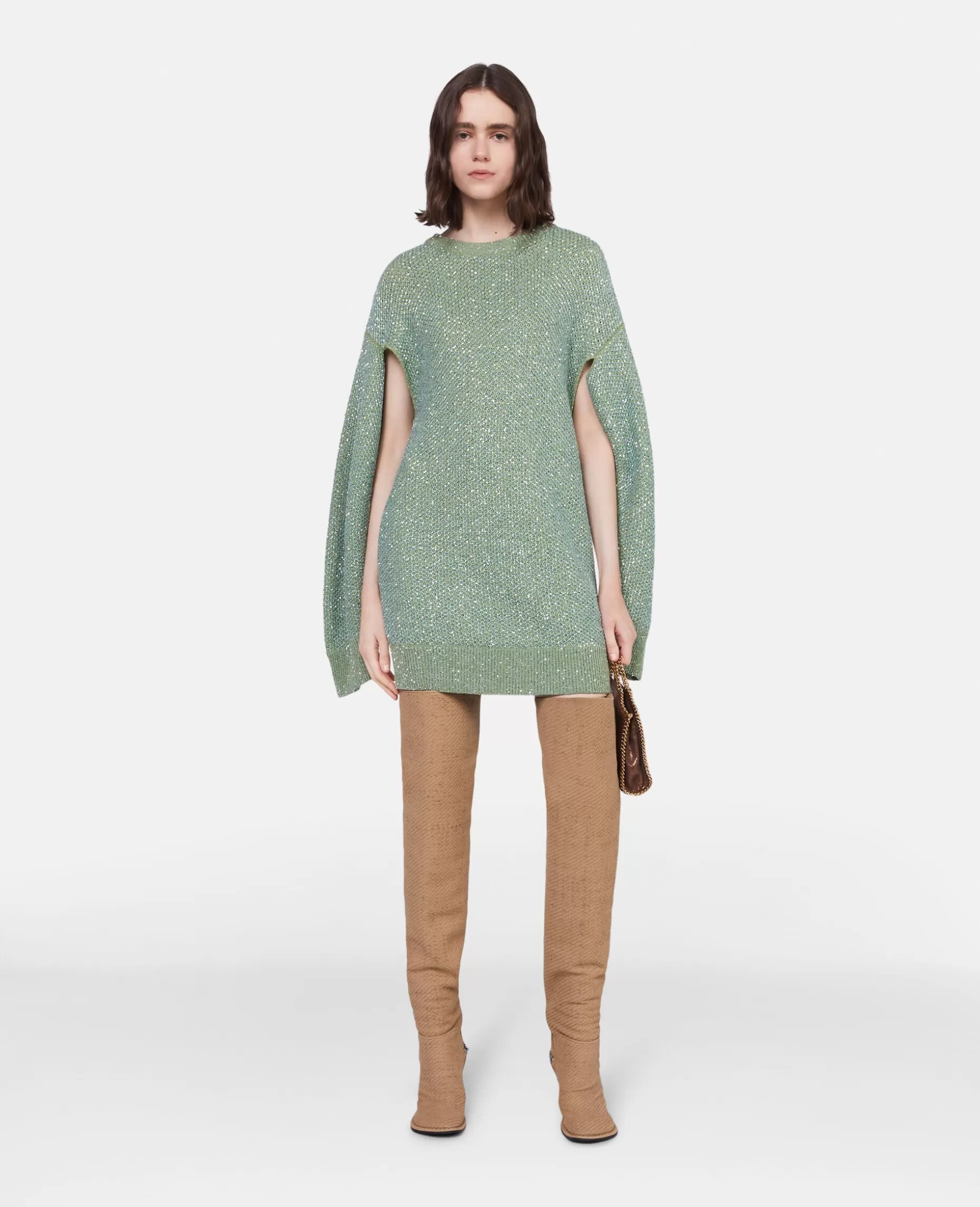 Cape Jumper Kjole Med Pailletter^Stella McCartney Store