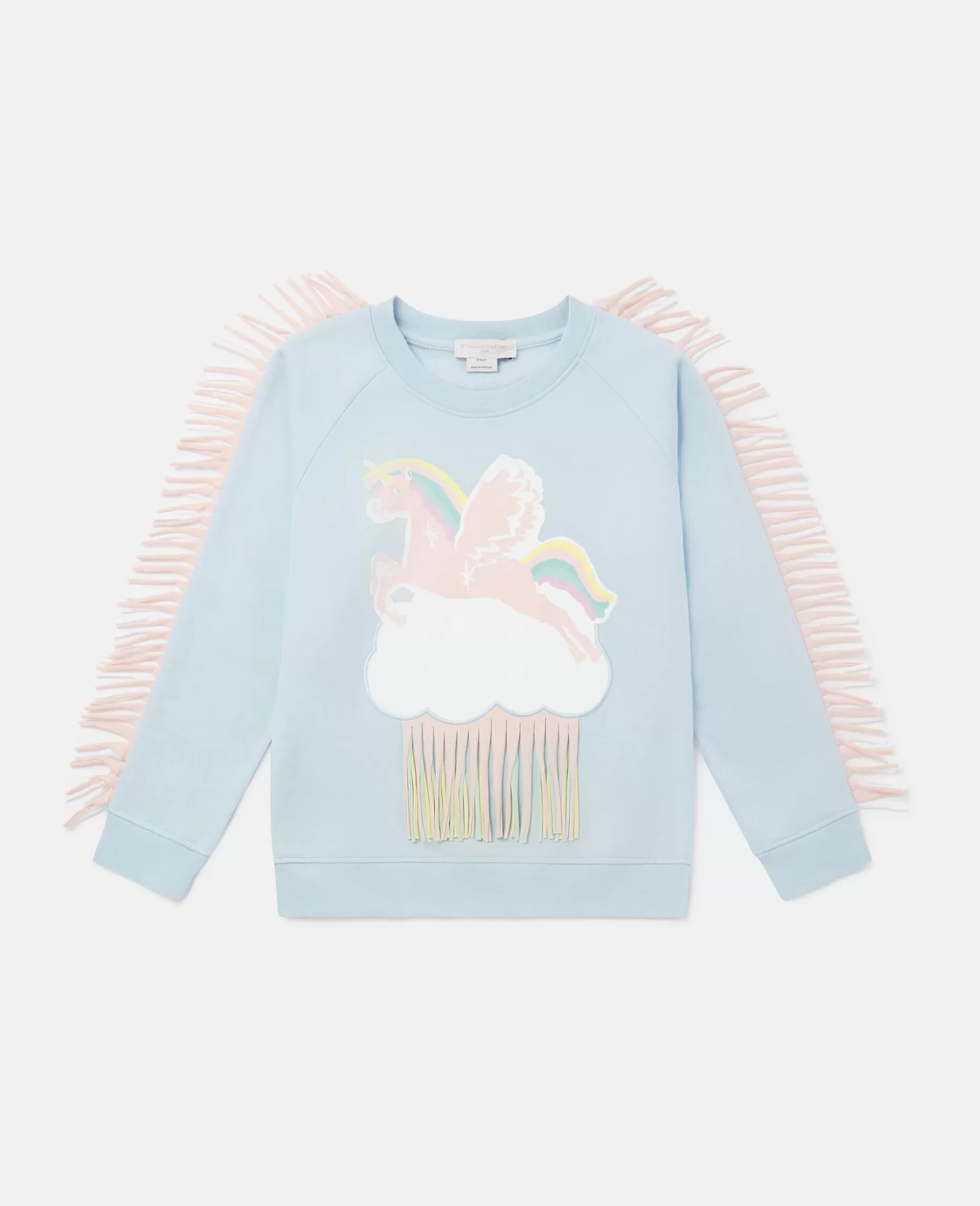 Enhjorning Sky Sweatshirt Med Frynser^Stella McCartney Best Sale