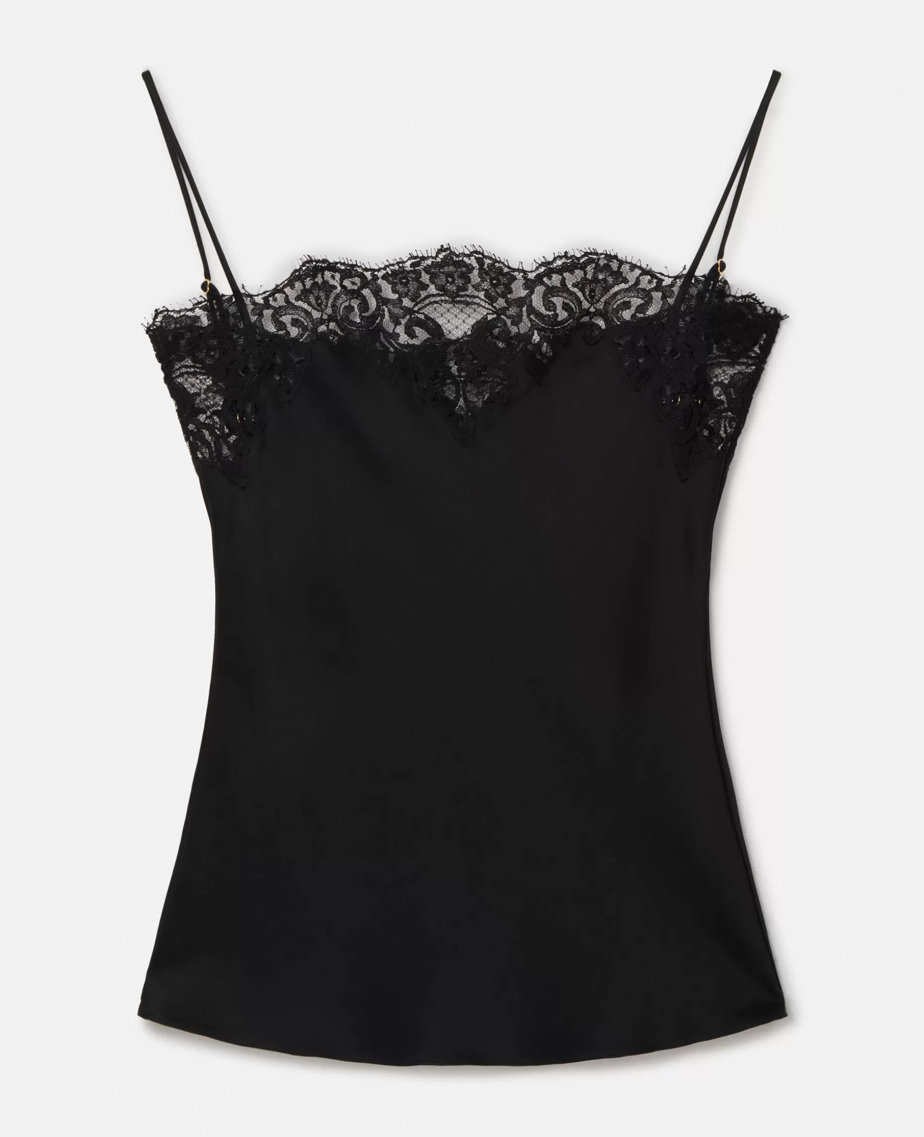 Guipere Lace Trim Satin Cami Top^Stella McCartney Store