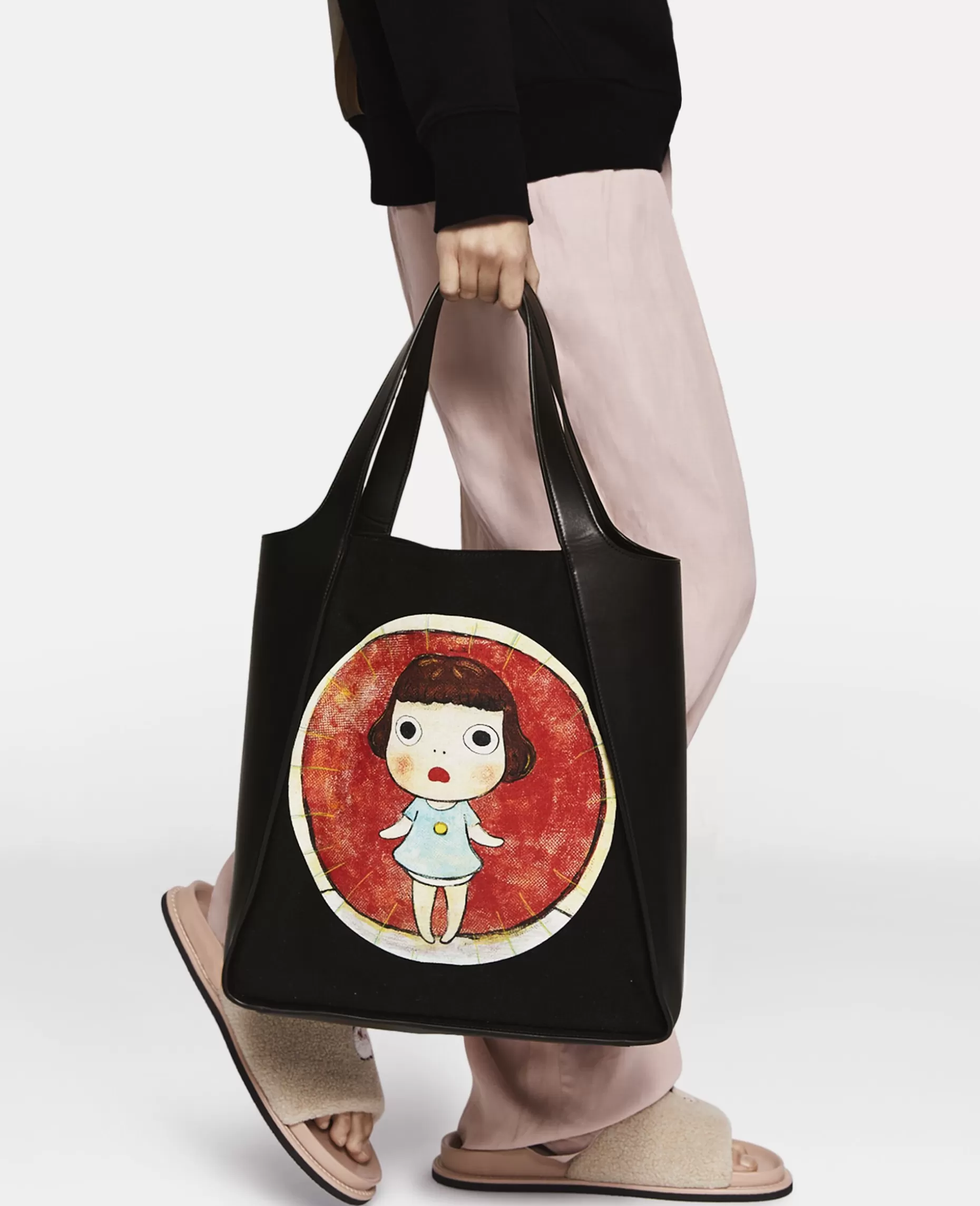 Lonesome Puppy Print Bomuld Canvas Tote Bag^Stella McCartney Best Sale