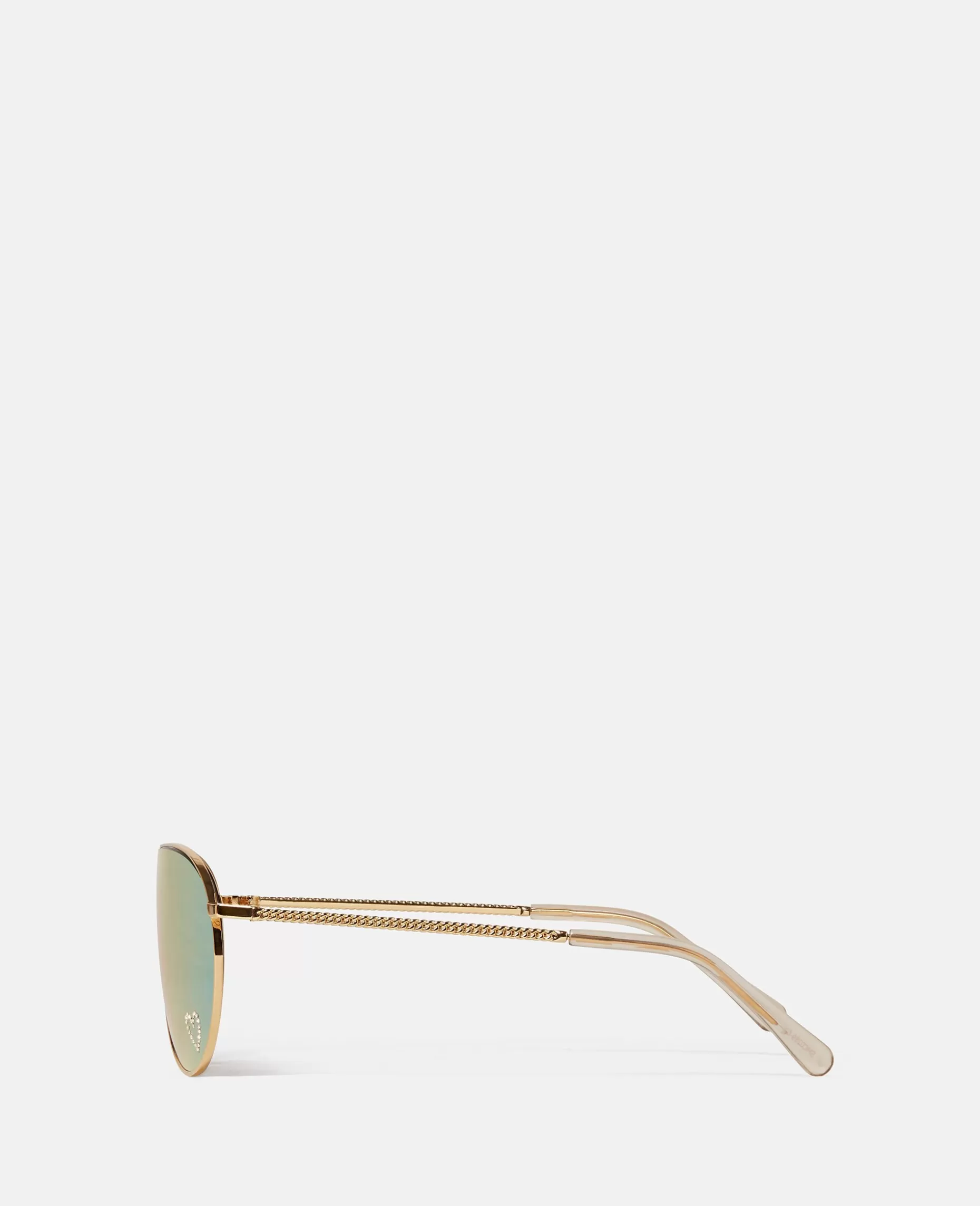 Loveheart Metal Aviator Solbriller^Stella McCartney Store