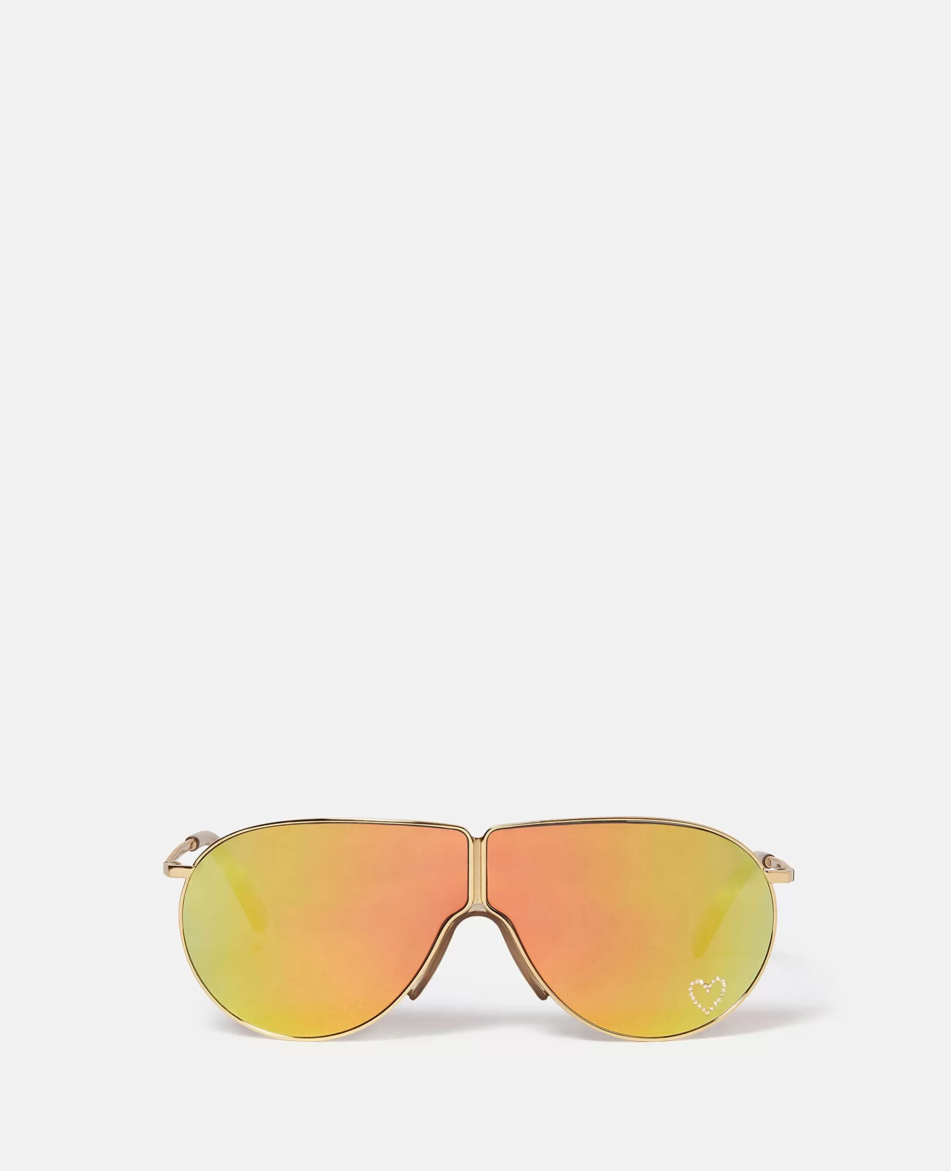 Loveheart Metal Aviator Solbriller^Stella McCartney Store