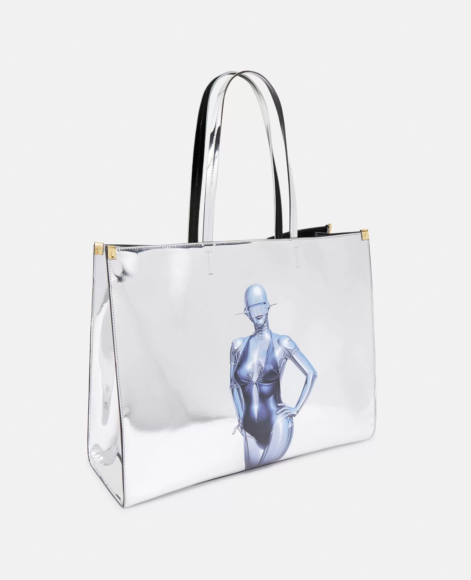 Sexet Robot Grafisk Spejlet Krom-Effekt Mulepose^Stella McCartney Flash Sale