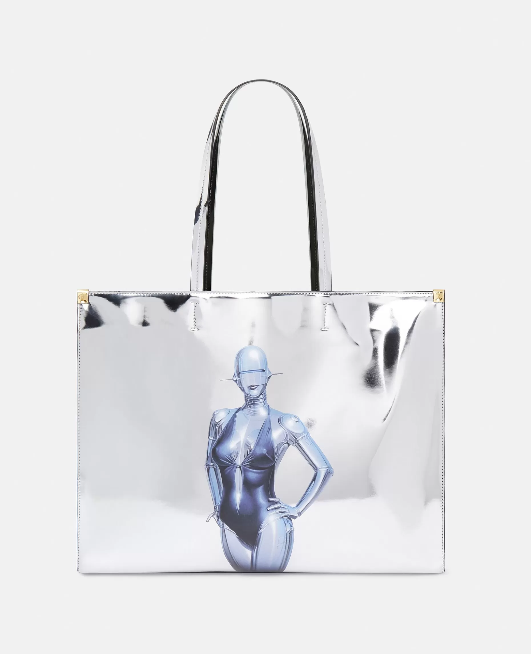 Sexet Robot Grafisk Spejlet Krom-Effekt Mulepose^Stella McCartney Flash Sale