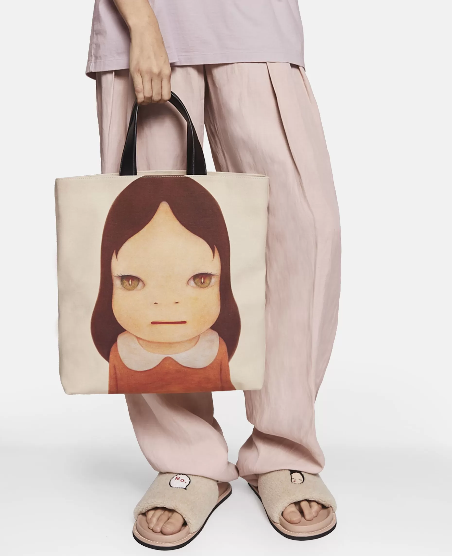 Twins I Print Cotton Canvas Tote Bag^Stella McCartney Flash Sale